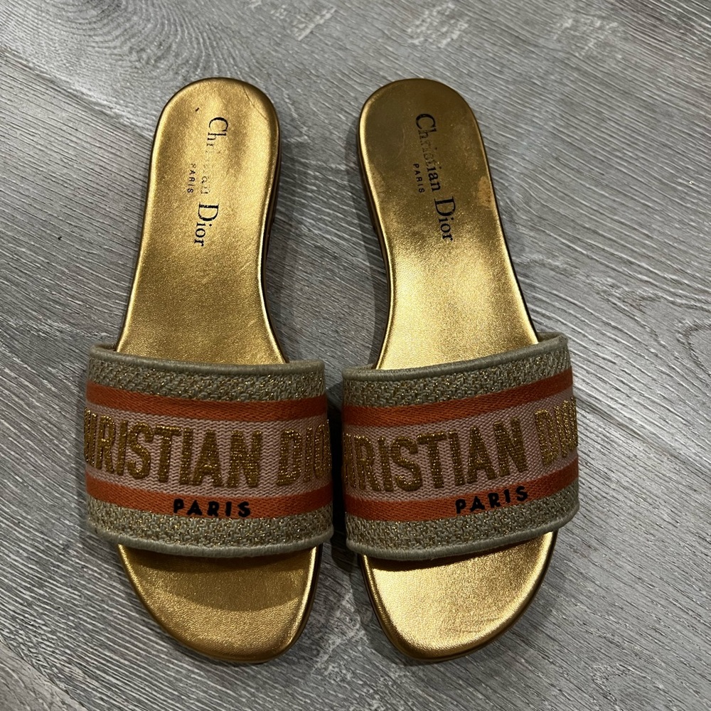 Dior Gold Sandals size 36.5